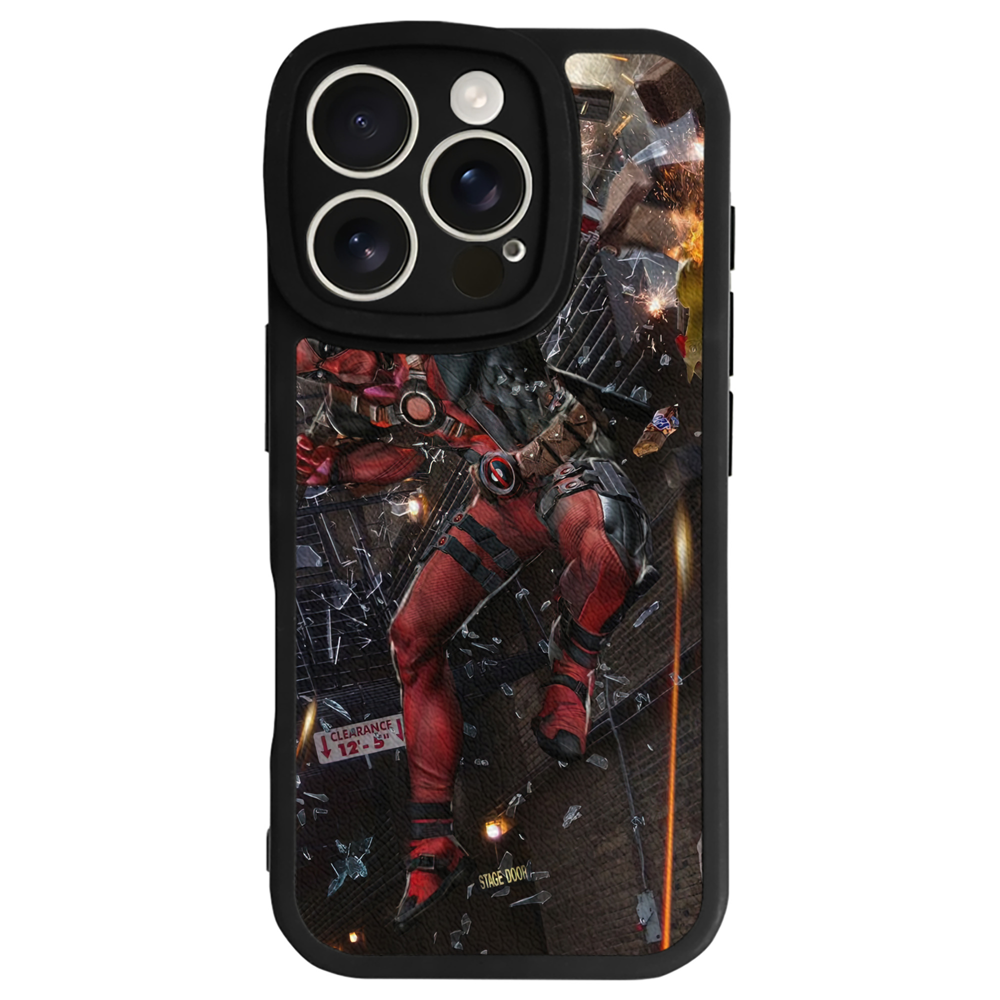 （画像用） Deadpool デッドプール 【iPhone 16シリーズ対応】シリコンスマホケース（レザー調） 材質：シリコン